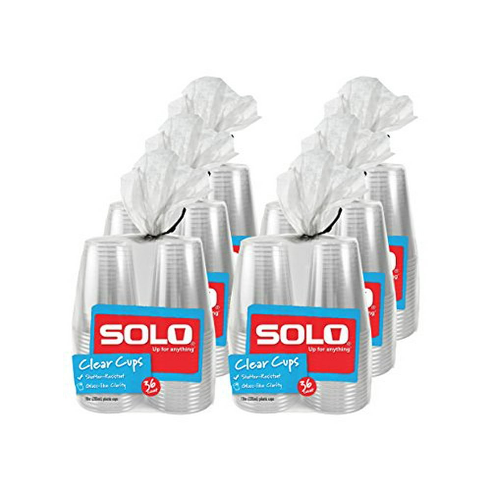 Solo Cup Solo Cup Clear Plastic Cups, 10 Oz, 216 Count