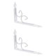 thumbnail image 4 of 2 soportes flotantes para estantes de pared, gruesos, resistentes y decorativos. Blanco, 4 of 9