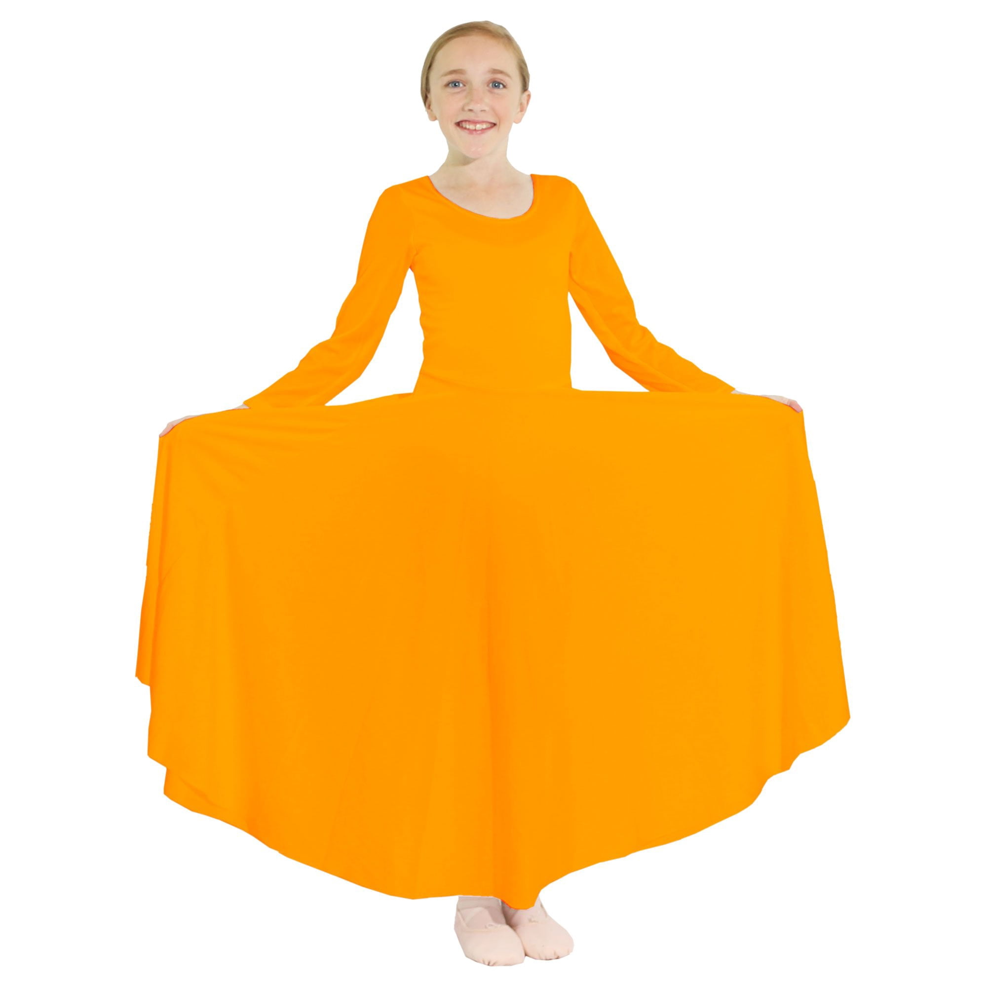 Long Sleeve Child Dance Dress 