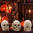 thumbnail image 3 of Injueey Exquisito cráneo resplandeciente de Halloween: la decoración de la fiesta no se daña fácilmente ni se desvanece. Las decoraciones Type3 NO3, 3 of 6
