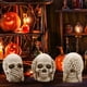 thumbnail image 2 of Matsuzay Decoración de interiores Luces de calaveras que brillan intensamente para fiestas de Halloween Opción blanca Kits de decoración para fiestas no escuchar con lámpara, 2 of 6
