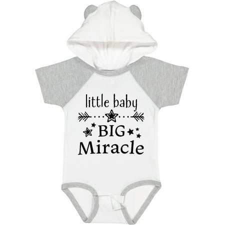 

Inktastic Little Baby Big Miracle Gift Baby Boy or Baby Girl Bodysuit