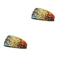 thumbnail image 4 of Qarigey Diademas de ganchillo Banda para la cabeza deportiva Tie-dye Banda para el sudor Estampado Accesorios para peinados Mujeres Hombres para Type9 NO9 Qarigey CBP275070, 4 of 6