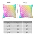 thumbnail image 2 of Yiaed Fish Scale Print Pillow Covers Super Soft Decorative Square Throw Pillow Covers Case Cushion Covers for Sofa Couch Bedroom Car Decor（No pillow core）-12"x12", 2 of 7