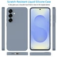 thumbnail image 4 of For Samsung Galaxy S25 Case, Liquid Silicone Phone Case for Samsung Galaxy S25, Ebizware Shockproof Full-Body Protective Rugged Rubber Slim Cover with Microfiber Lining - Gray, 4 of 10
