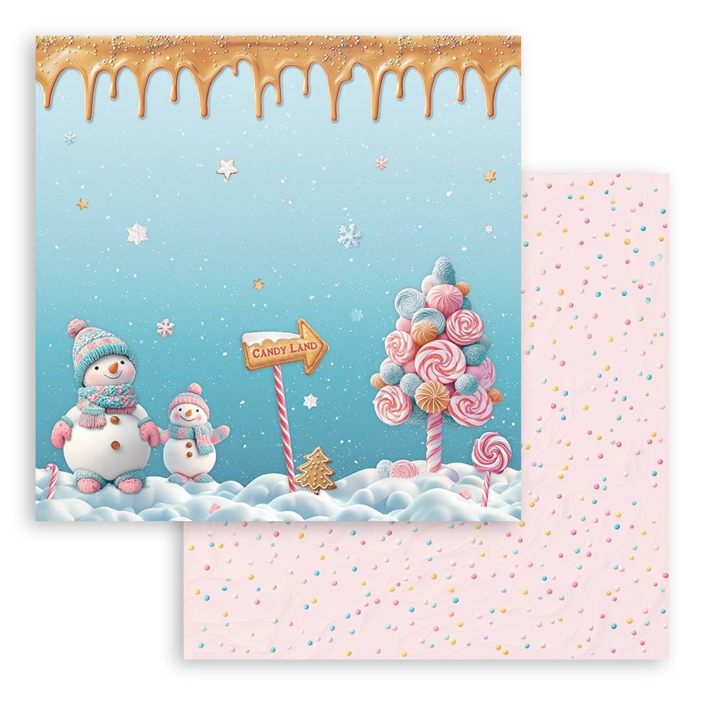 Stamperia Scrapbooking Pad 12"x12" 10/Pkg-Candy Christmas