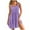 Purple, variant on qucoqpe Womens Summer Dress Square Neck Sleeveless Tiered Ruffle Flowy Sun Dress Casual Loose Holiday Beach Mini Dress with Pockets
