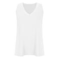 thumbnail image 4 of aidice Cotton Tank Tops for Women V Neck Sleeveless Blouse Tops Loose Comfy Summer Casual Vacation Beach Tanks, 4 of 7