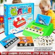 26 English Matching Letter Game Spelling Words Toy Early Learning Educational Toy for 3 year old Toddlers Kids and Adults,Interactive Parent-Kids Desk Game Toy