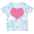 thumbnail image 3 of Inktastic Pink Heart (stitch Border) Girls Toddler T-Shirt, 3 of 5