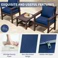thumbnail image 3 of Kimunuk Outdoor Seat Cushion Set, 24" X 24" X 4" Water-Resistant & Fade-Resistant Patio Furniture Replacement Cushions with Handle and Straps for Sofa Chair, Blue, 3 of 7