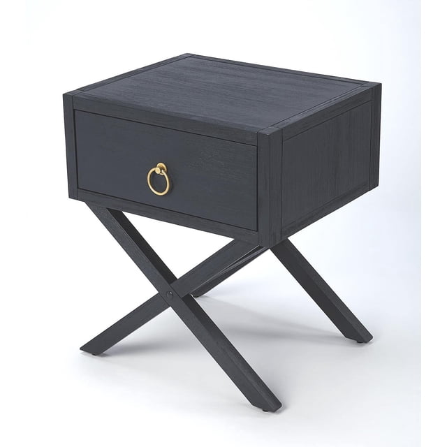 Mesita auxiliar Butler Specialty Lark, 1 cajón, azul marino