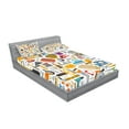 thumbnail image 2 of Ambesonne Construction Fitted Sheet & Pillow Sham Set, Repairing Tools, Queen, Multicolor, 2 of 2