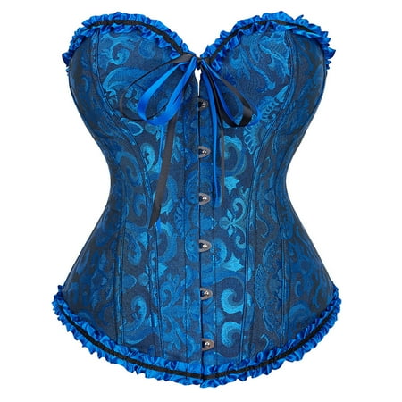 HAWEE Corsets for Women White Black 12 Color Plus Size Corset Top Sexy Bustier Lingerie Waist Cincher Costume Tops Size XS-6XL
