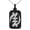 Black, variant on Stainless Steel Aztec Supremacy Rune Engraved Small Rectangle Dog Tag Charm Pendant Necklace
