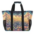 thumbnail image 2 of YAZAOO Mesh Beach Bags Totes Foldable Multiple Pockets Creatively Floral Dream Printed, 2 of 8
