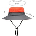 thumbnail image 6 of Dalrosia Womens Ponytail Wide Brim Sun Hat Packable UV Protection Beach Cap for Fishing & Hiking, 6 of 8