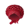 thumbnail image 1 of Qarigey African Turban Women Sequin Headwear Head Hair Headwrap Cover Scarf  Girls Sombreros Rojo, 1 of 1