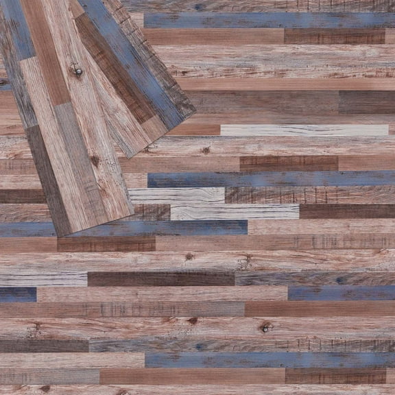 36-Pieces Aged Wood 12 MIL x 6 in. W x 36 in. Peel and Stick Vinyl Plank Flooring, Water Resistant PVC floor (54 sq.ft./Box)