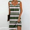 thumbnail image 2 of Summer Plus Size Dresses for Women 2024 Comfort Solid Color Pocket Sleeveless V-Neck Dress, 2 of 5