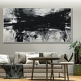 thumbnail image 4 of Acrylic Abstract Textured Oil Painting Black and White Oil Painting Abstract Wall Art Large Textured Wall Art Oversized Painting,Unstretched,Frameless,(41*61cm)16*32Inches, 4 of 5