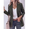 thumbnail image 6 of PRETTYGARDEN Fall Blazers for Women Business Casual | Long Sleeve Plaid Houndstooth, Notch Lapel Pockets, Oversized Blazer Outerwear, Trendy Suit Jackets, Winter Work Outfits, 6 of 10