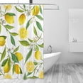 thumbnail image 2 of FREEAMG Lemon Shower Curtain Waterproof Fabric Bath Curtain with Hooks for Bathtub Bathroom Decor, 60 x 72 Inch, 2 of 6