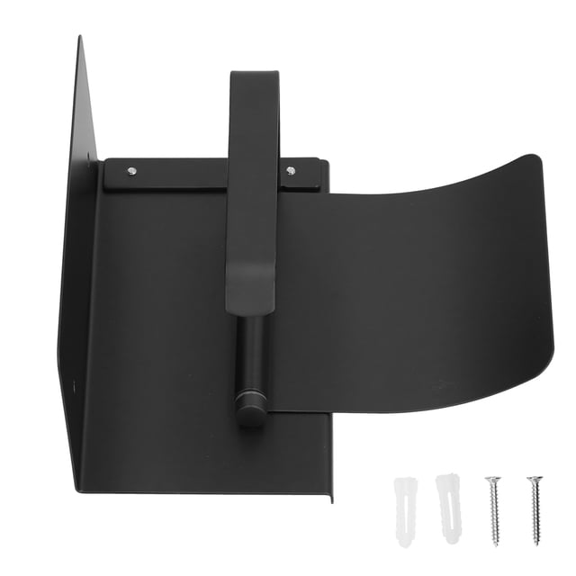 Roll Paper Holder, Space-Saving Avoid Falling Roll Paper Rack Wall-Mounted for Kitchen for Bathroom for Toilet