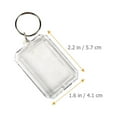 thumbnail image 5 of 40 Pcs Bulk Keychains Acrylic Travel Commemoration Transparent Rings, 5 of 8
