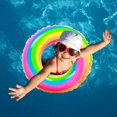 thumbnail image 2 of Swimming Ring Inflatable Children Swimming Swimming Ring Rainbow Swimming Ring, 2 of 3