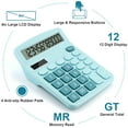 thumbnail image 2 of Tocorpie Office Desktop Calculator 12 Digit Solar Calculators Dual Power, 2 of 6