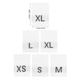thumbnail image 2 of OFFIGAM 500Pcs White Garment Size Labels for Clothing Shoes and Bags with Easy Application, 2 of 7
