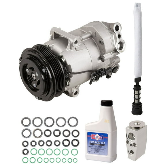 AC Compressor & A/C Kit For Chevy Cruze 1.4T 2012 2013 2014 2015 - Includes Drier, Expansion Valve, PAG Oil & O-Rings - BuyAutoParts