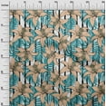 thumbnail image 2 of oneOone Polyester Lycra Pale Orange Fabric Leaves & Flower Fabric For Sewing Printed Craft Fabric By The Yard 56 Inch Wide, 2 of 4