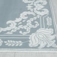 thumbnail image 3 of My Texas House Blue Printed Faux Fur Machine Washable Indoor Rug Runner, 2' x 7', 3 of 5
