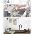 thumbnail image 5 of Marble Sage Green Kitchen Dish Towels for Drying Dishes Set of 2, Modern Abstract Ink Painting Luxury Waffle Weave Microfiber Hand Tea Bathroom Towels Quick Dry & Absorbent Towel 12x12, 5 of 7