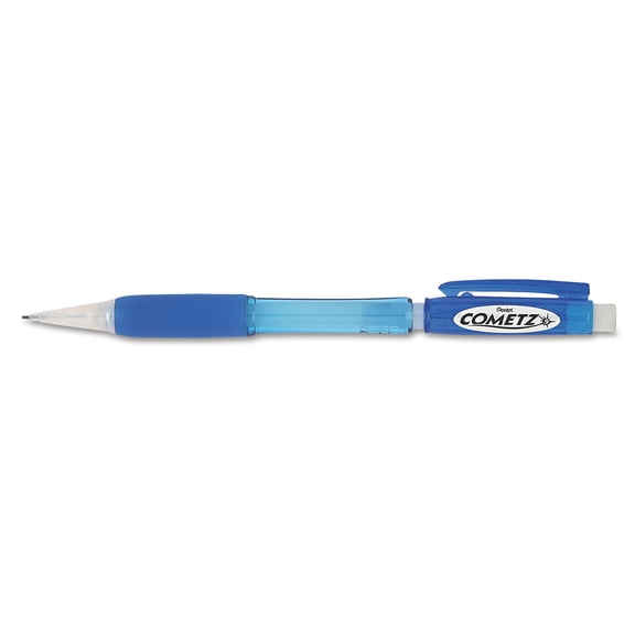 Pentel® Cometz™ Mechanical Pencil, 0.9mm, #2 Lead, Blue Barrel, Pack Of 12