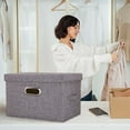 thumbnail image 5 of Foldable Fabric Storage Bins with Handles Rectangular Organizer Baskets for Shelves Drawer Closet Organization Collapsible Storage Boxes for Wardrobe Bedroom Home Organizing Solutions, 5 of 7