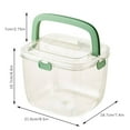 thumbnail image 2 of Portable Ice Bucket under $5! Xqxayjr Portable Ice Bucket with Lid, Large Capacity Fruit Basket for Parties, Countertop Drink Cooler for Champagne Beer, Kitchen Snack Storage Bowl, 2 of 2