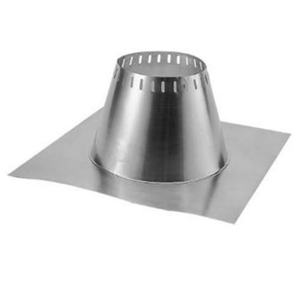 9481 6'' Class A Chimney Pipe Adjustable Roof Flashing for 19/12 24/12 Pitch