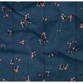 thumbnail image 4 of oneOone Cotton Poplin Twill Navy Blue Fabric Stripe & Floral Artistic Sewing Fabric By The Yard Printed Diy Clothing Sewing Supplies 56 Inch Wide, 4 of 4