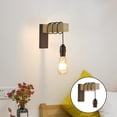 thumbnail image 3 of Lámpara de pared Yuyangstore Aplique de estilo rústico industrial con interruptor, 3 of 8