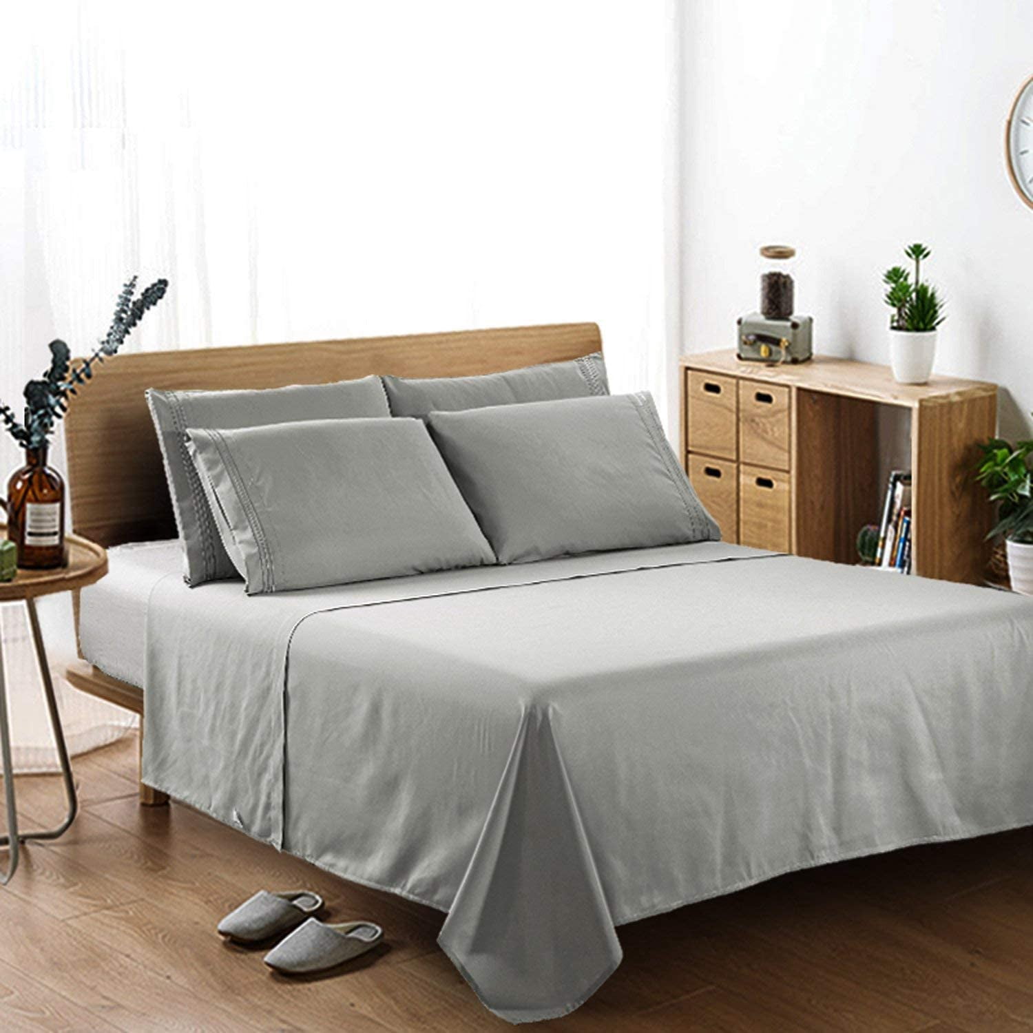 MPNVYU Cat-Themed Cal King Sheet Set - Super Soft Microfiber Bedding With Deep Pockets - View #5