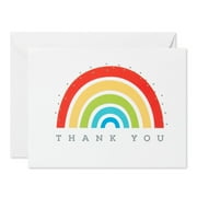 American Greetings Thank You Blank Stationery with Envelopes, Rainbows (8-Count)