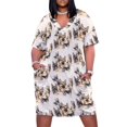 thumbnail image 1 of Pastor alemán Gallimaufry vestido suelto con bolsillos vestidos de verano vestido de fiesta 2025 vestidos de mujer mono de verano para mujer, 1 of 7
