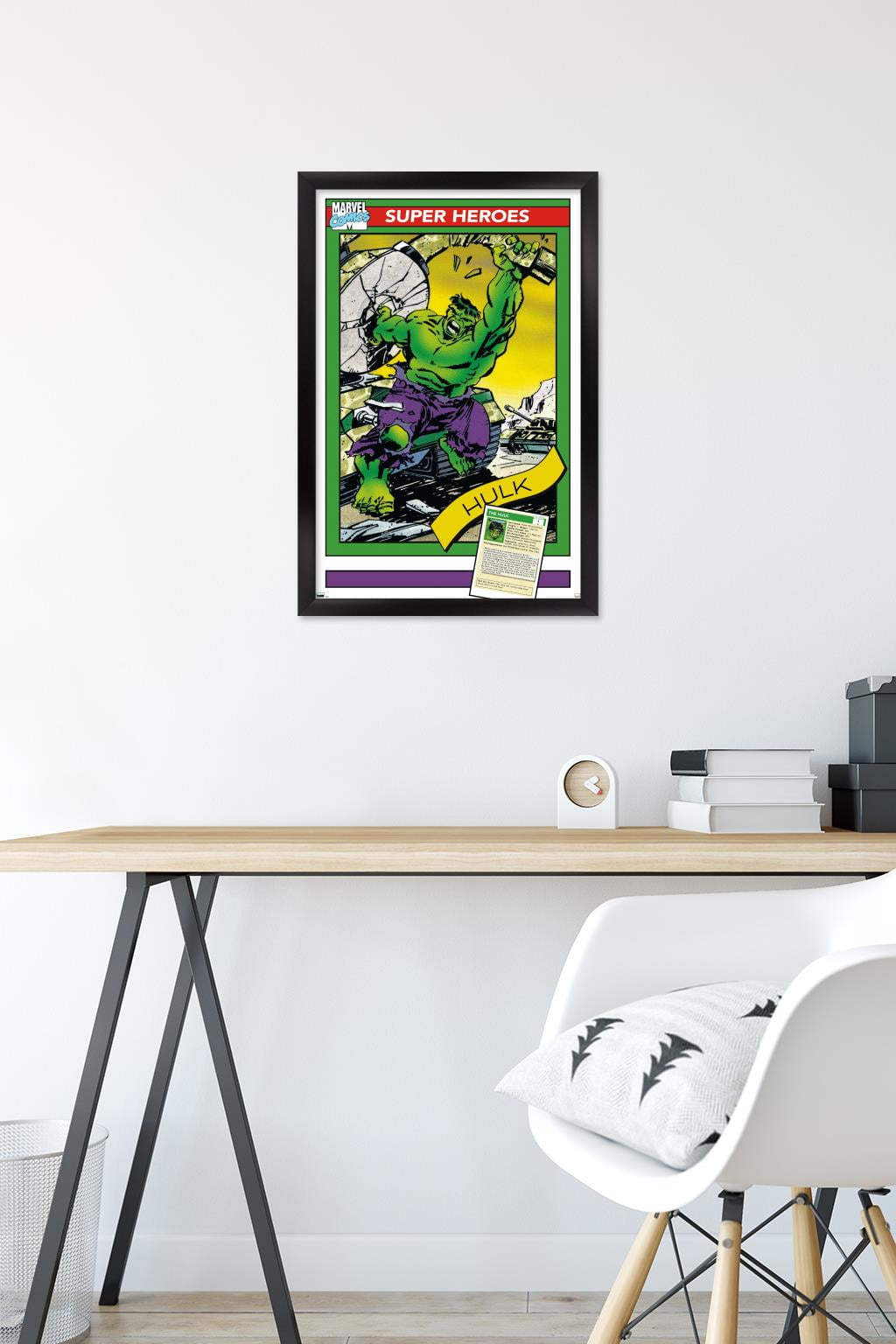 Marvel Trading Cards - Hulk Wall Poster, 14.725" x 22.375" Framed