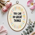 thumbnail image 7 of Canvas Wall Art Boho Inspirational Posters Positive Affirmations Growth Mindset Modern Oval Framed Canvas Prints Vintage Wall Hanging Decor for Home Office Nursery Family Gift 8.6"x11.4", 7 of 7