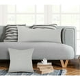 thumbnail image 5 of Ox Bay Tatum 14" x 36" Light Gray Solid Cotton Adult Decorative Throw Pillow, 5 of 9