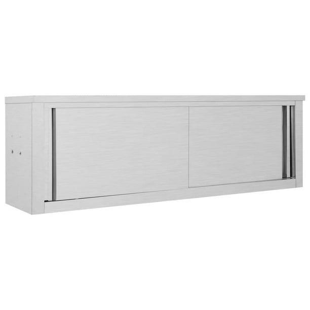 Doact Wall Mounted Storage Cabinet Kitchen Wall Cabinet With Sliding Doors 59 1 X15 7 X19 7 Walmart Com Walmart Com