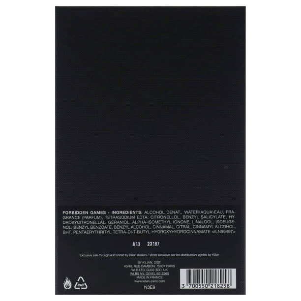 【美品】Kilian キリアン Forbidden Games Forbidden Games by Kilian 1.7 oz EDP Unisex – LaBellePerfumes